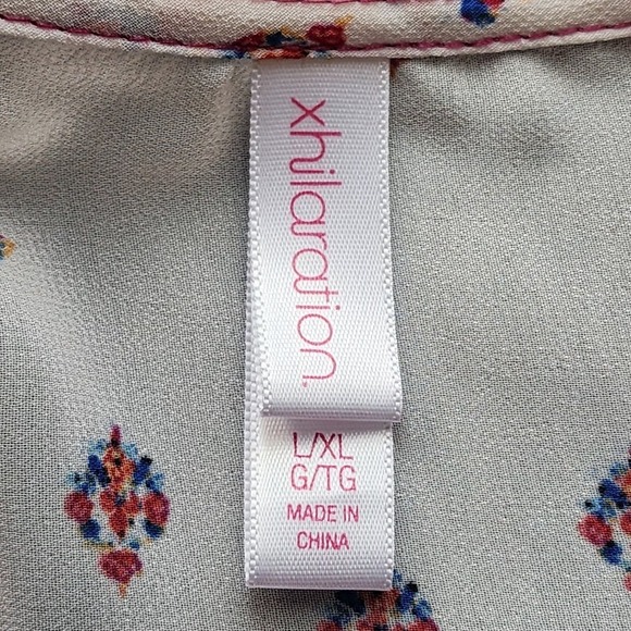 Xhilaration Kimono Cardigan Womens L/XL Floral Sheer Open Front Summer Cover Up - Picture 6 of 9